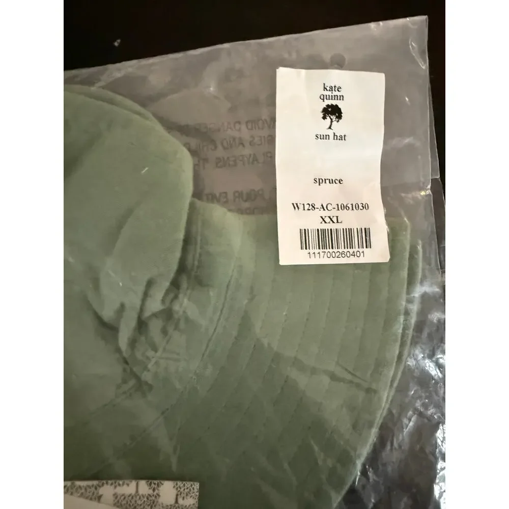 NWT Kate Quinn Spruce Green Sun Hat XXL